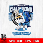 Dallas Mavericks Western Conference Championship svg eps dxf png file, Digital Download, Instant Download