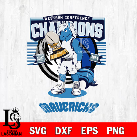 Dallas Mavericks Western Conference Championship svg eps dxf png file, Digital Download, Instant Download