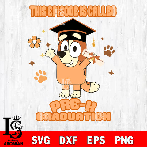 This episode is called pre-k graduation svg , Chilli bingo svg Svg eps dxf png file, Digital Download, Instant Download