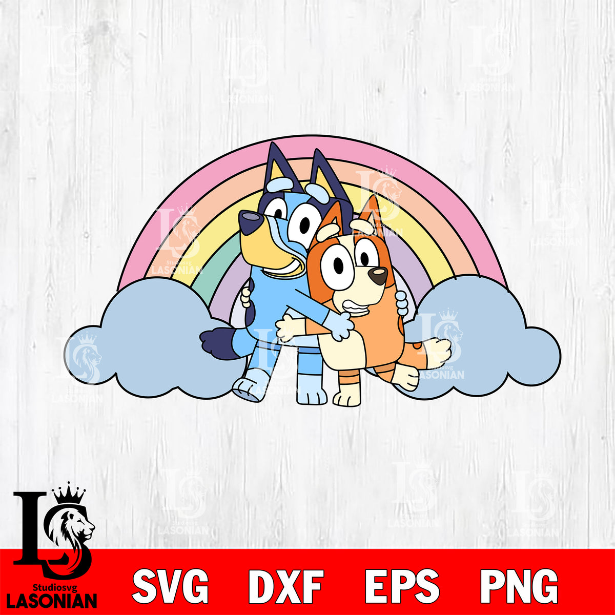 Bluey Color Rgba Rainbow bluey svg dxf eps png file , digital download – lasoniansvg