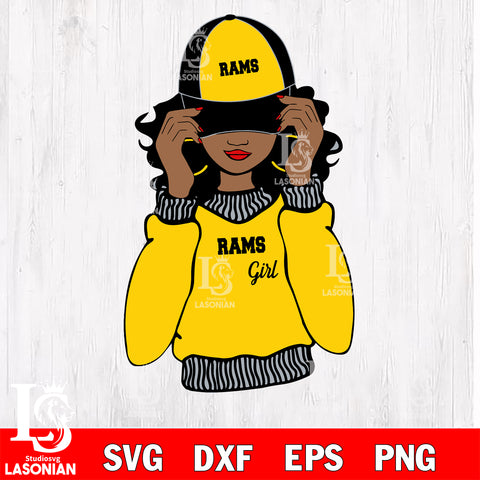 Los Angeles Rams girls svg eps dxf png file, digital download , Instant Download
