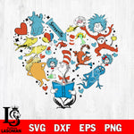 Oh The Places You Will Go svg, Dr. seuss svg, dr seuss heart svg eps dxf png file, Digital Download,Instant Download