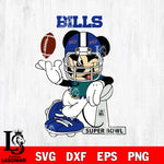 Buffalo Bills Mickey Mouse And Friends svg, NFL svg eps dxf png file, Digital Download , Instant Download