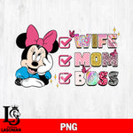 Wife mom boss Png file, Digital Download, Instant Download