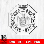 New York State Police svg, NYSP badge svg eps png dxf file ,Logo Police black and white Digital Download, Instant Download