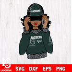 Green Bay Packers girls svg eps dxf png file, digital download , Instant Download