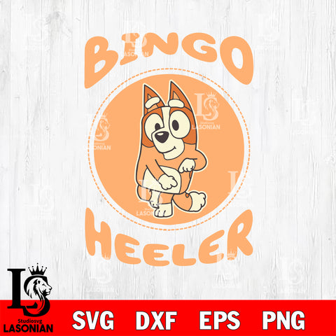 Bingo heeler svg, bluey bingo Svg eps dxf png file, Digital Download, Instant Download