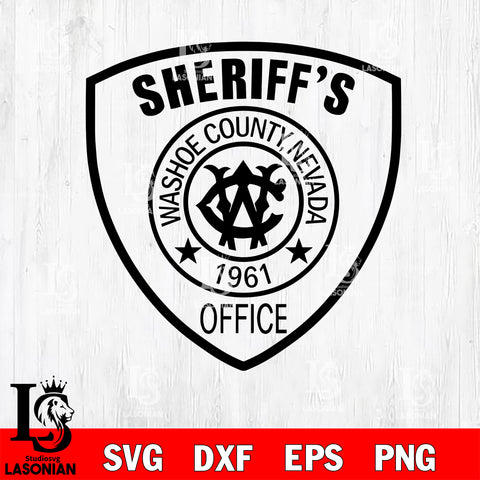Washoe County nevanda Sheriff's Department Patch svg eps png dxf file ,Logo Police black and white Digital Download, Instant Download
