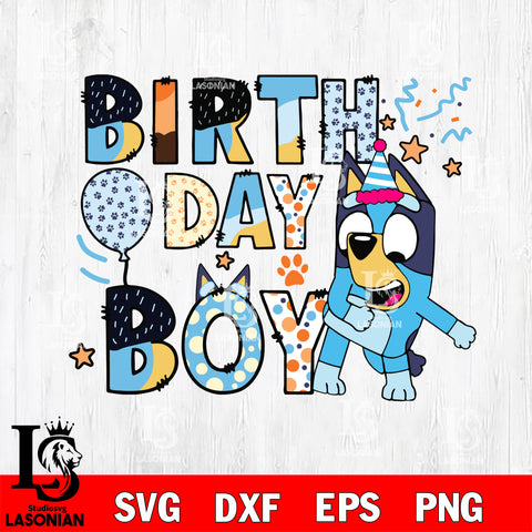 Birth day boy bluey svg, bluey bingo Svg eps dxf png file, Digital Download, Instant Download