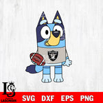 Bluey Las Vegas Raiders svg eps dxf png file, Digital Download , Instant Download