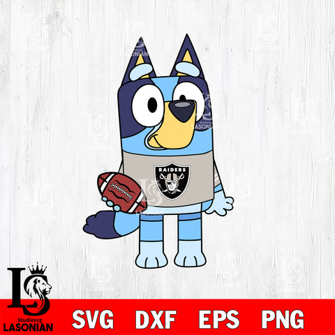 Bluey Las Vegas Raiders svg eps dxf png file, Digital Download , Instant Download