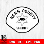 Kern County California Sheriff's Badge svg eps png dxf file ,Logo Police black and white Digital Download, Instant Download