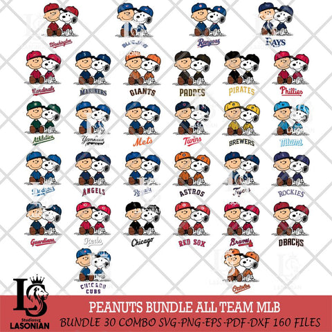 snoopy and charlie brown sit baseball MLB Svg Eps Dxf Png File,Big Bundle MLB File Cut,Digital Download,Instant Download,MLB Svg Files