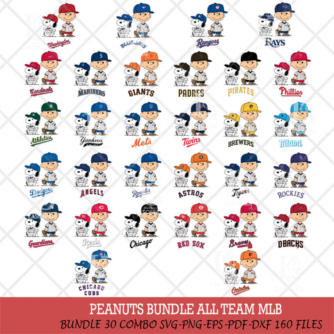 snoopy and charlie brown sport MLB Svg Eps Dxf Png File,Big Bundle MLB File Cut,Digital Download,Instant Download,MLB Svg Files