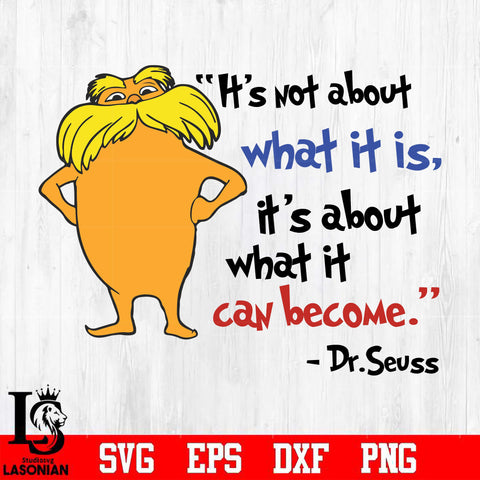 it's not about what it is it's about what it can become Svg Dxf Eps Png file
