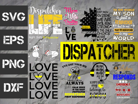 14 bundle Dispatcher vector random new svg eps dxf png file