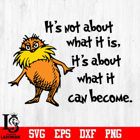 it's not about what it is it's about what it can become  Svg Dxf Eps Png file