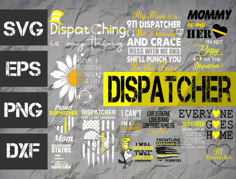 15 bundle Dispatcher vector random new svg eps dxf png file