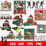 grinch bundle svg svg eps dxf png file, digital download