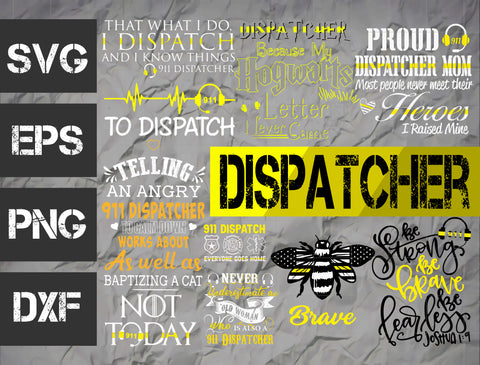 18 bundle Dispatcher vector random new svg eps dxf png file