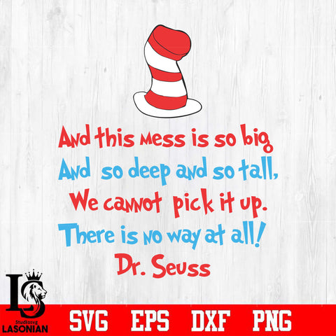 The cat in the hat Svg Dxf Eps Png file