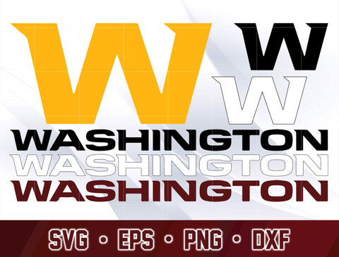 1 Bundle Washington football team svg eps dxf png file