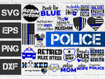 1 bundle Police vector random new svg eps dxf png file