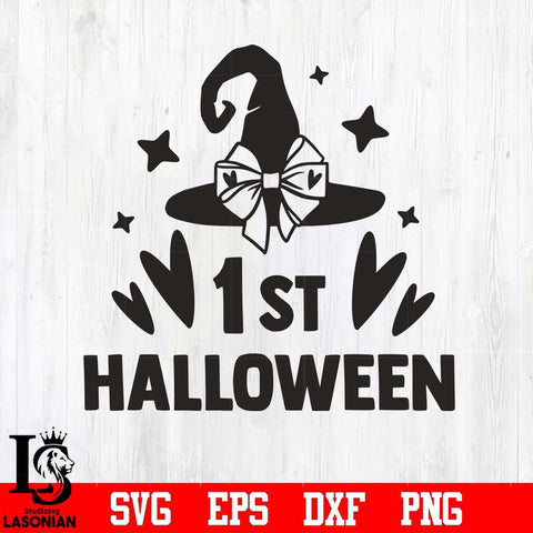 1st halloween svg dxf eps png file