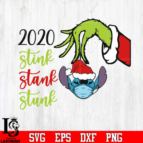 2020 Stink Stank Stunk SVG Stitch Face Mask svg eps dxf png file