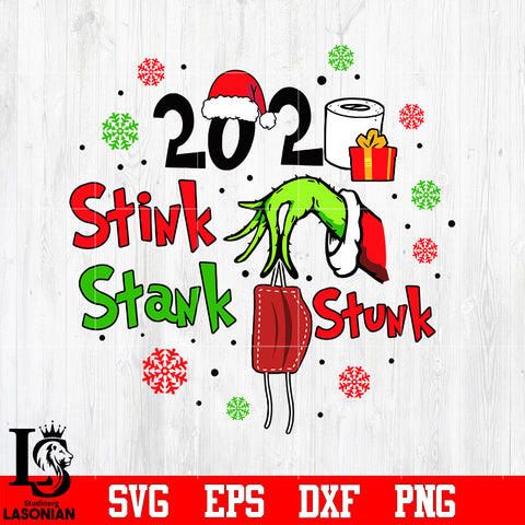 2020 stink stank stunk Christmas svg eps dxf png file