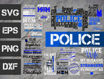 20 bundle Police vector random new svg eps dxf png file