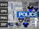 22 bundle Police vector random new svg eps dxf png file