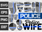 24 bundle Police vector random new svg eps dxf png file
