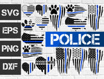 25 bundle Police vector random new svg eps dxf png file