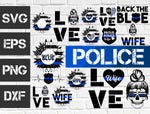 26 bundle Police vector random new svg eps dxf png file
