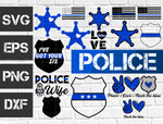 27 bundle Police vector random new svg eps dxf png file