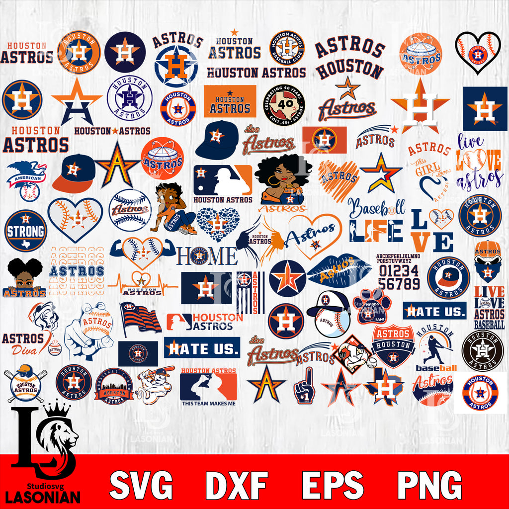 Houston Astros Bundle Logo SVG, Astros Baseball SVG