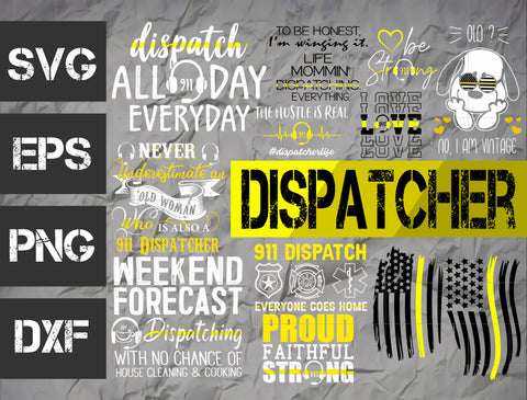 37 bundle Dispatcher vector random new svg eps dxf png file