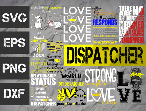 3 bundle Dispatcher vector random new svg eps dxf png file