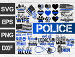4 bundle Police vector random new svg eps dxf png file