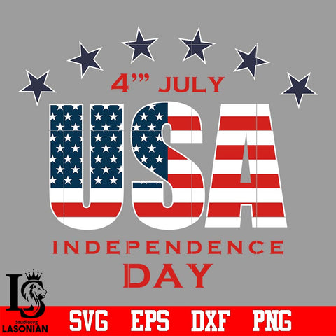 4th july USA America flag Independence Day svg eps dxf png file