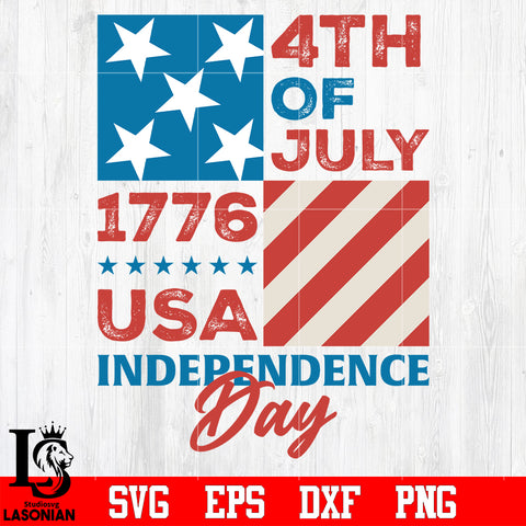 4th of july 1776 USA Independence Day svg eps dxf png file