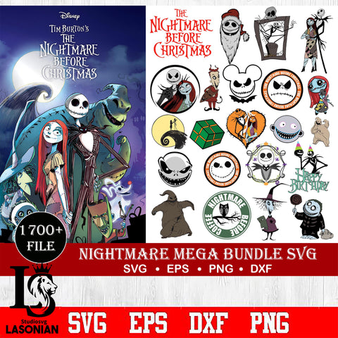 1500+ Nightmare Before Christmas SVG svg eps dxf png file