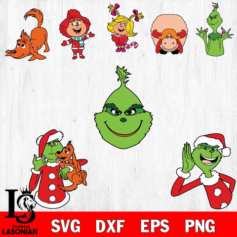 grinch  bundle svg svg eps dxf png file