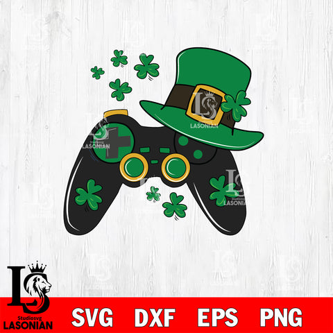 St Patricks Day svg ,Video Game Gaming St Patricks Day Gamer svg eps png dxf file, Digital download
