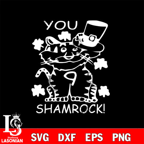 Joey O’Brien B Shamrock, St Patrick Day svg svg eps png dxf file, Digital download