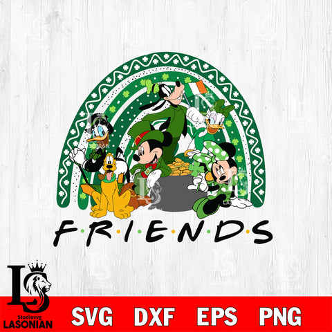 Mickey And Friends Happy St. Patrick’s svg eps png dxf file, Digital download