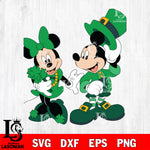 Disney Leprechaun Mickey Minnie Shamrock St. Patrick’s Day svg eps png dxf file, Digital download