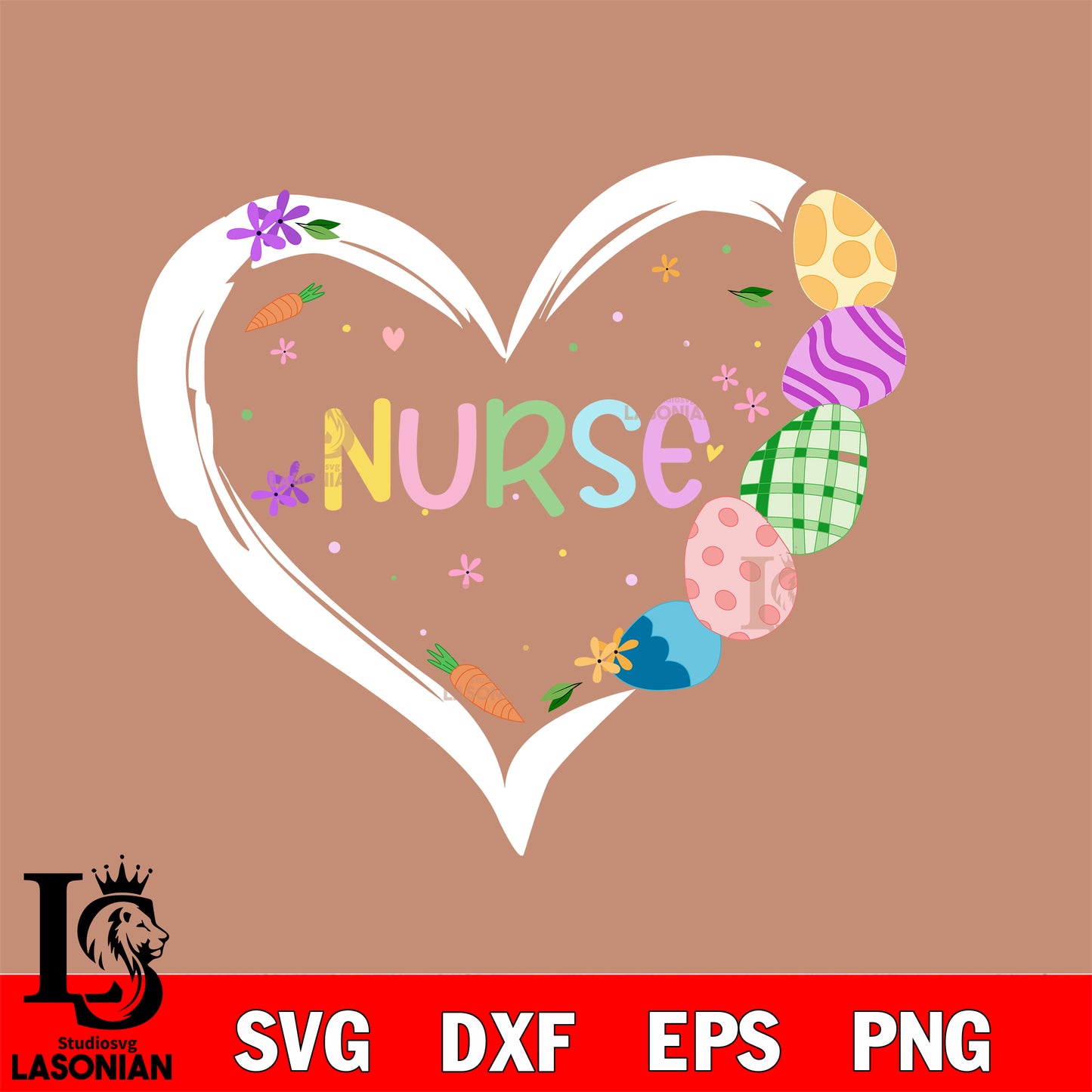 Nurse Easter svg eps png dxf file, Digital Download
