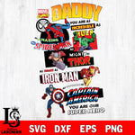 AVENGERS DAD Svg Dxf Eps Png file